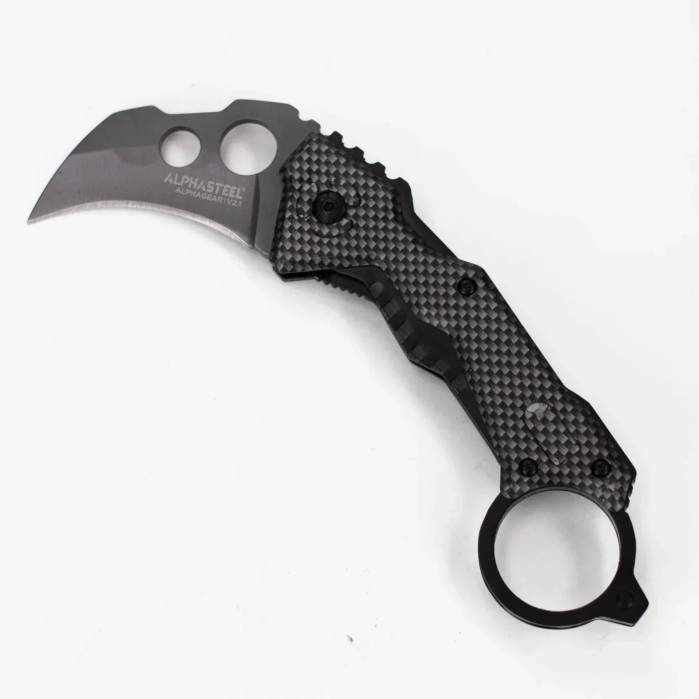 ALPHASTEEL - 7" Folding Pocket Knife - Void