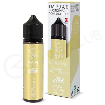 Pineapple Peach Mango Shortfill E-Liquid by Imp Jar 50ml