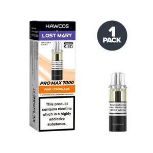 Pink Lemonade Hawcos X Lost Mary Pro Max 7000 Prefilled Pods