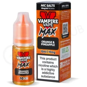 Orange Pineapple Nic Salt E-Liquid by Vampire Vape Max
