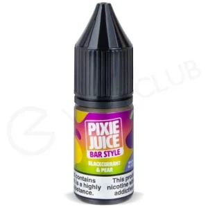 Blackcurrant & Pear Nic Salt E-Liquid by Pixie Juice Bar Style