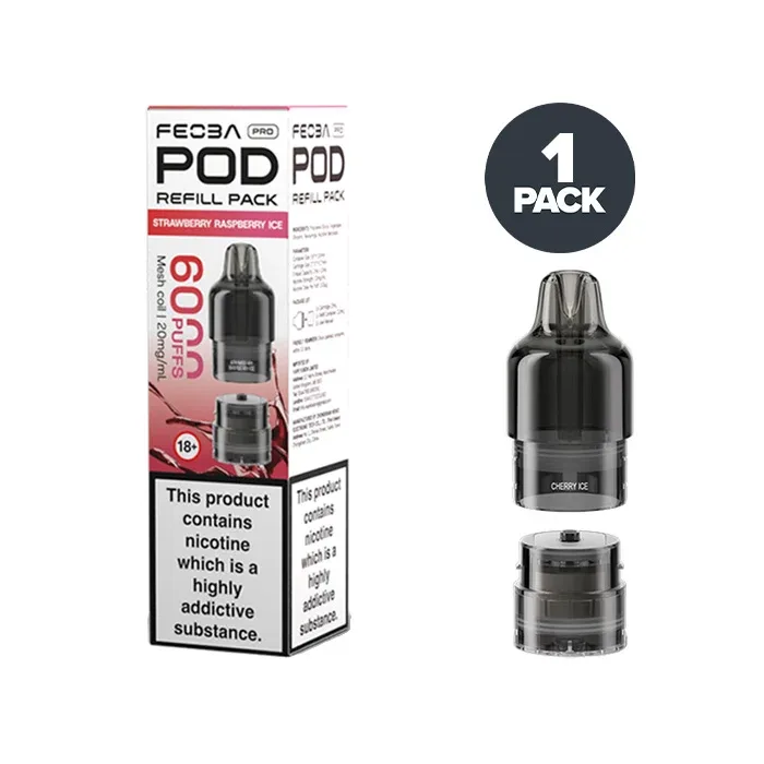 Strawberry Raspberry Ice Feoba Pro 6000 Prefilled Pods