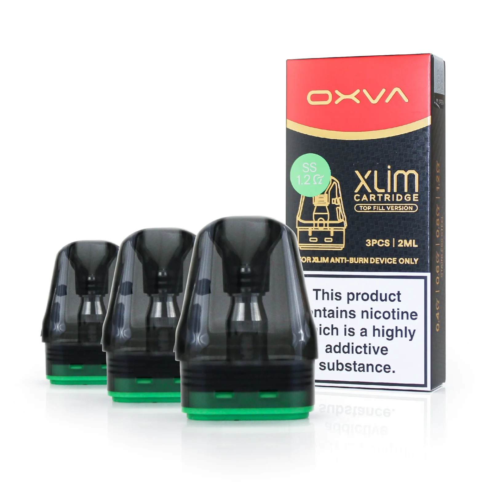 Oxva - Xlim Top Fill Pod - Stainless Steel (For Xlim Pro 2 DNA Only) 3 Pack