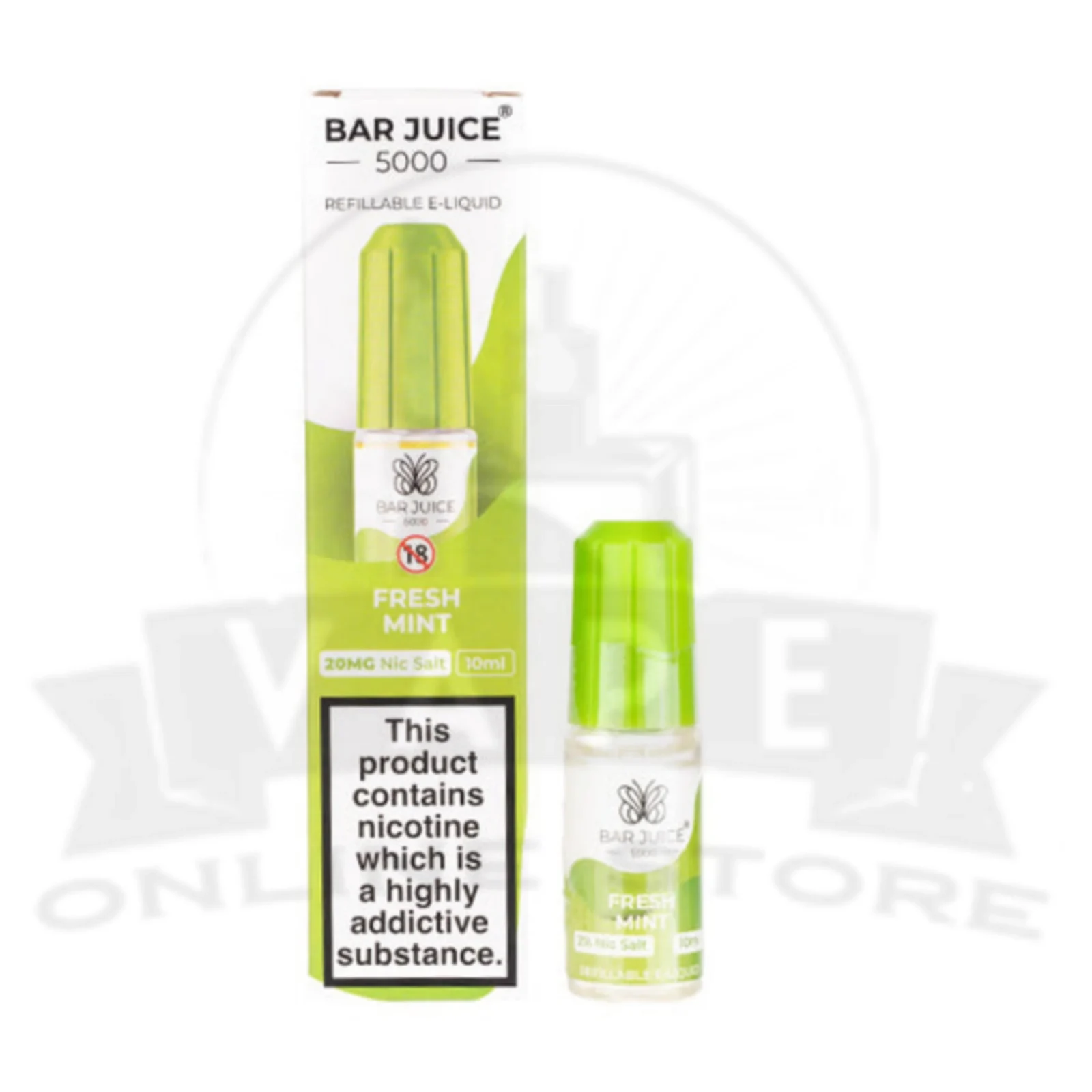 Fresh Mint Bar Juice 5000 Nic Salt E-Liquid | 5 for £10