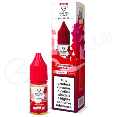 Strawberry Dream Nic Salt E-Liquid by Crystal Clear