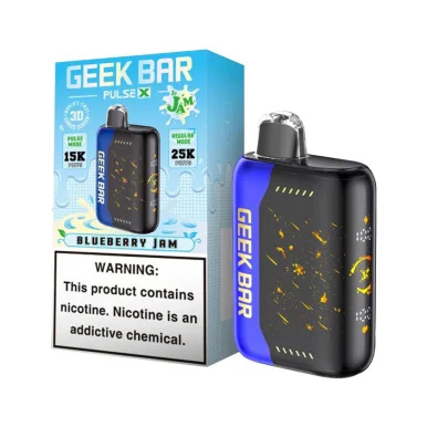 GEEK BAR PULSE X 5% NIC 25,000 PUFFS VAPE (BLUEBERRY JAM - JAM EDITION)