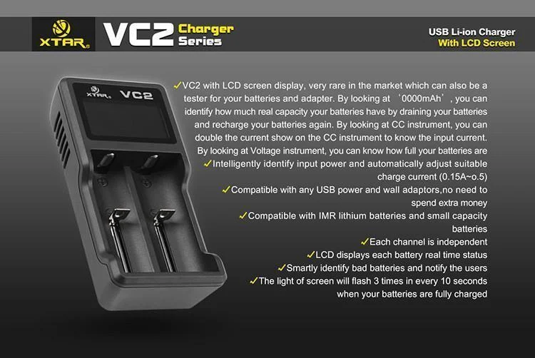 XTAR VC2 Intellicharger - Image 2