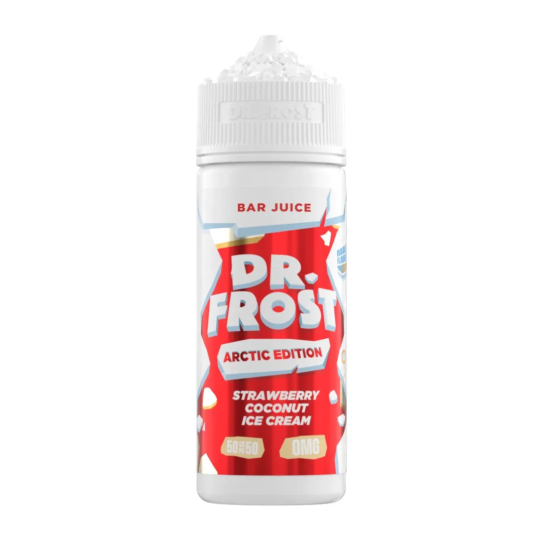 Strawberry Coconut Ice Cream 100ml Shortfill E-Liquid by Dr Frost Arctic Edition