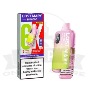 Watermelon Kiwi Lost Mary BM6000 Prefilled Pod Kit