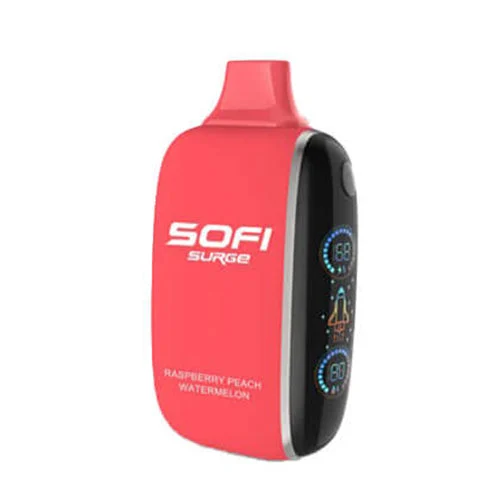 SOFI Surge Raspberry Peach Watermelon 25K ZERO Nicotine Disposable - Image 2