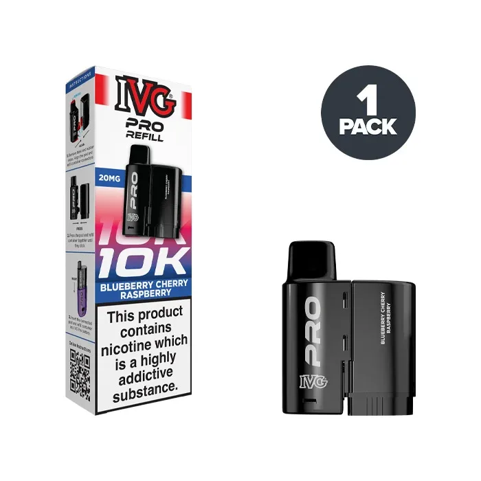 Blueberry Cherry Raspberry IVG Pro 12 Refill Pack