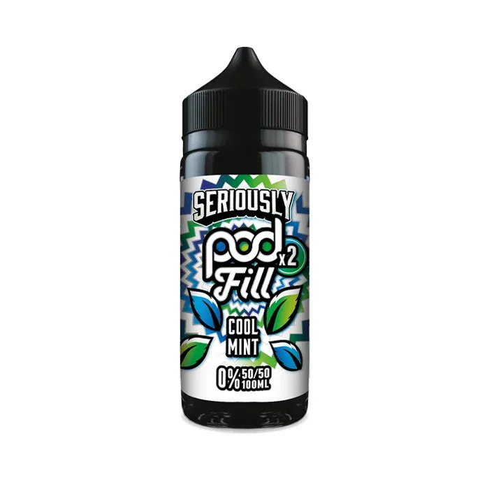 Cool Mint 100ml Shortfill by Seriously Pod Fill x2