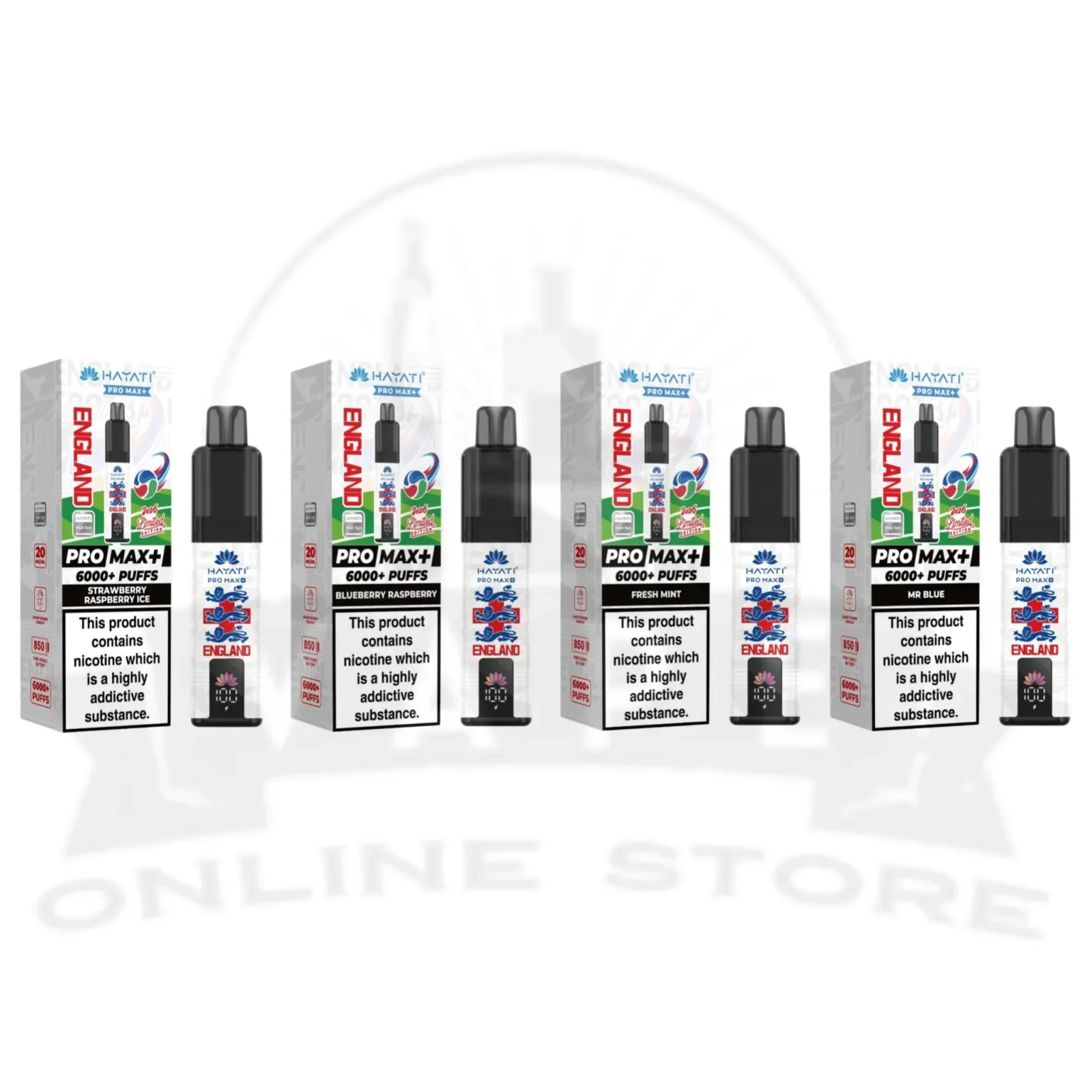 Hayati Pro Max Plus 6000 England Edition Prefilled Pod Kit