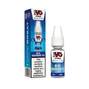 Blue Raspberry Ice Nic Salt E-Liquid by IVG Pro
