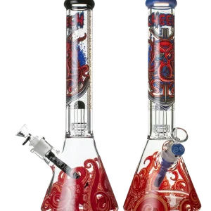 Cheech Glass 16” 12mm Kraken Decal Beaker Bong