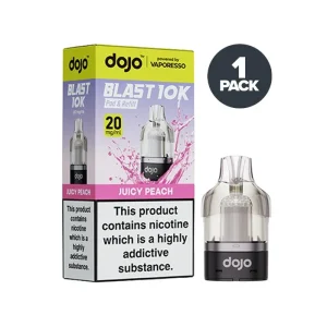 Juicy Peach Vaporesso Dojo Blast 10k Prefilled Pods