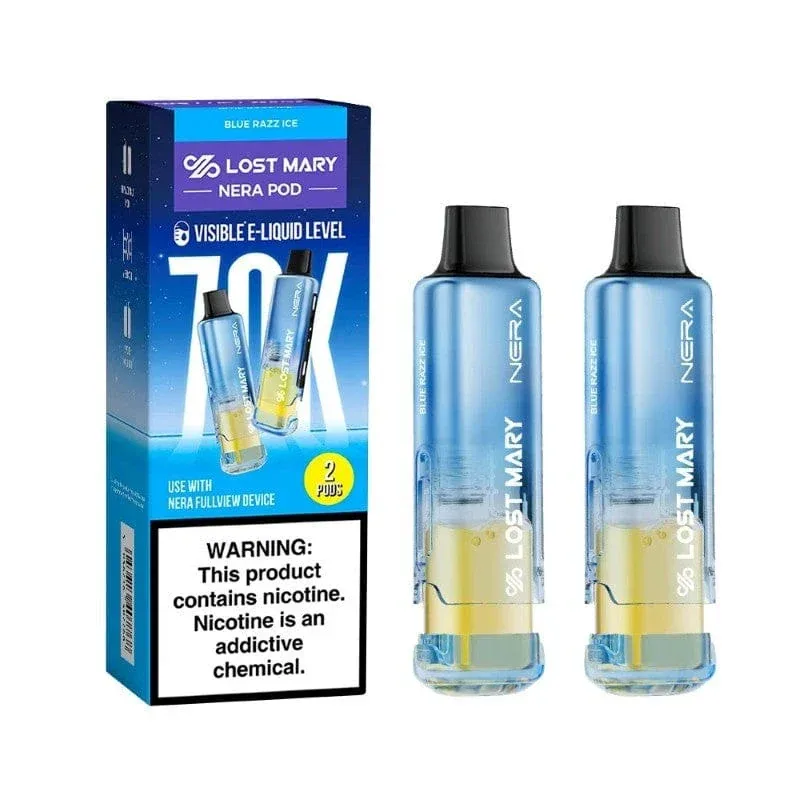 Lost Mary 70K Nera Pod Blue Razz Ice - Lost Mary 70K Nera Pod Blue Razz Ice