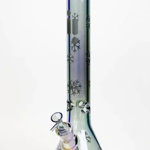Infyniti 18" Snowflake 7mm Metallic Glass Water Bong