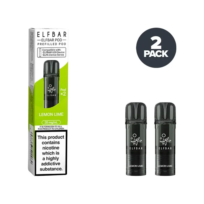 Lemon Lime Elf Bar 600 Prefilled Pods