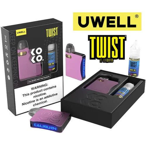 Uwell Caliburn AK3 Pod Kit & Salt 10mL Bundle - Image 2