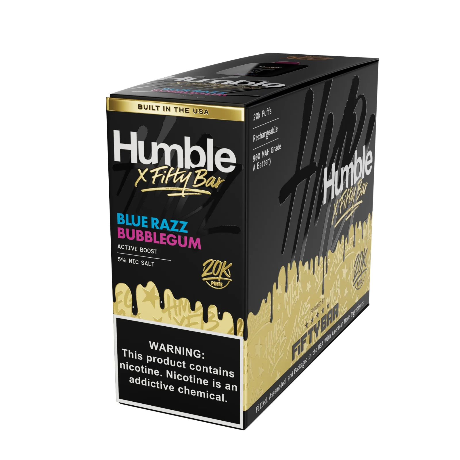 Humble HMBL X Fifty Bluerazz Bubble Gum 20K - Image 2