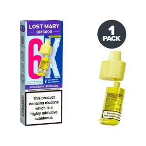 Acai Berry Lemonade Lost Mary BM6000 Refill Pack