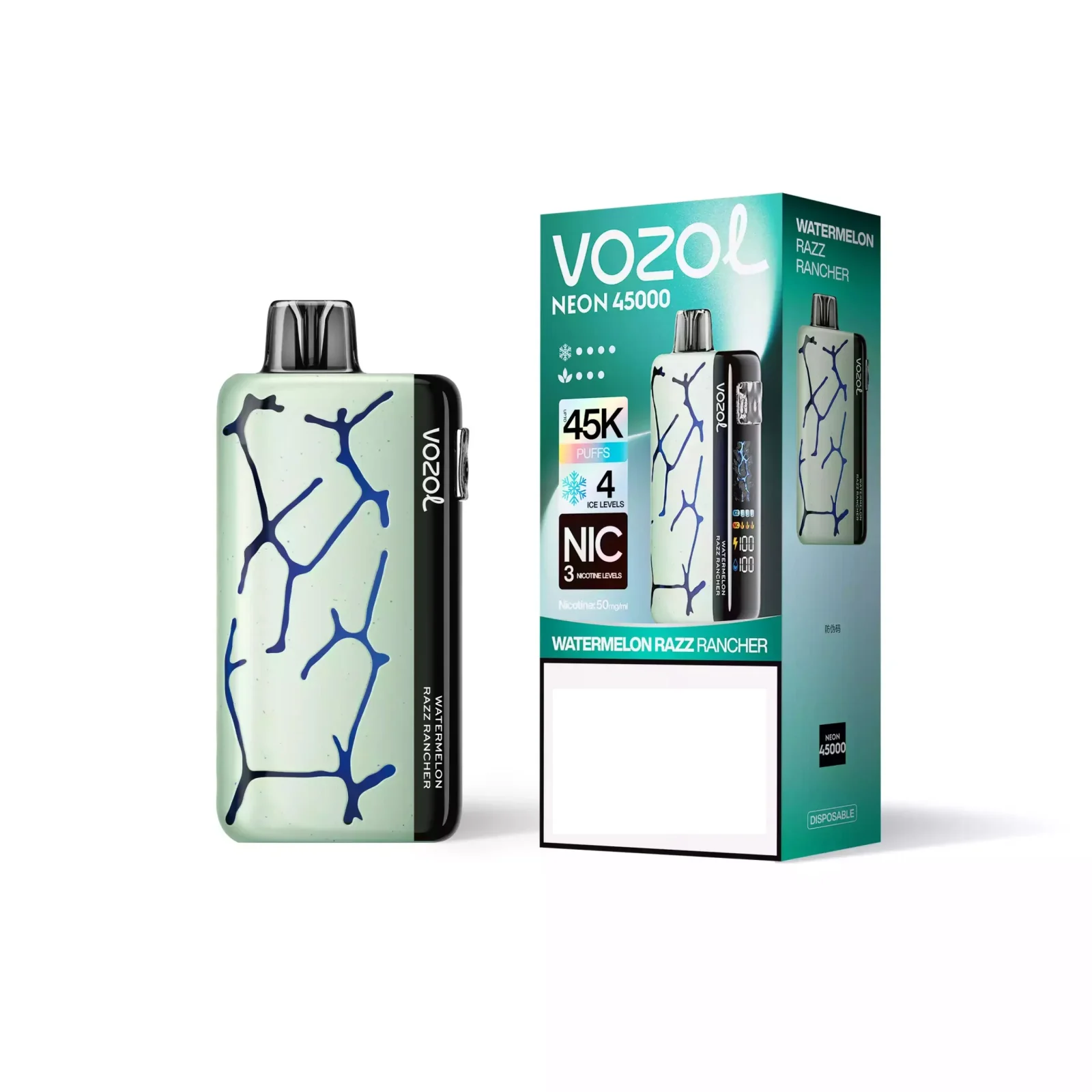 VOZOL NEON 45000 Puffs 50mg Bulk Buy Rechargeable Disposable Vapes Wholesale - Image 2