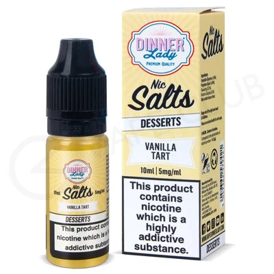 Vanilla Tart Nic Salt E-Liquid by Dinner Lady