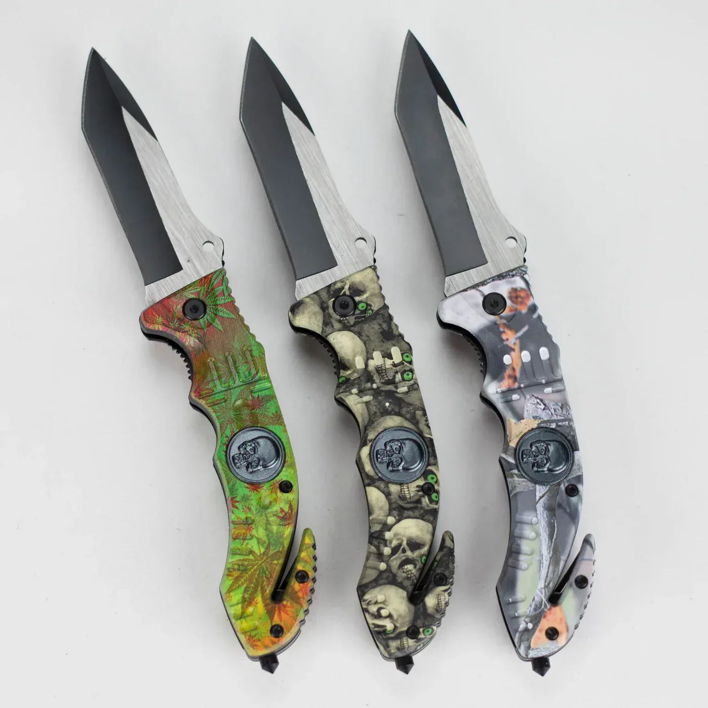 8.5" Foldable Pocket Knife - SkullMark
