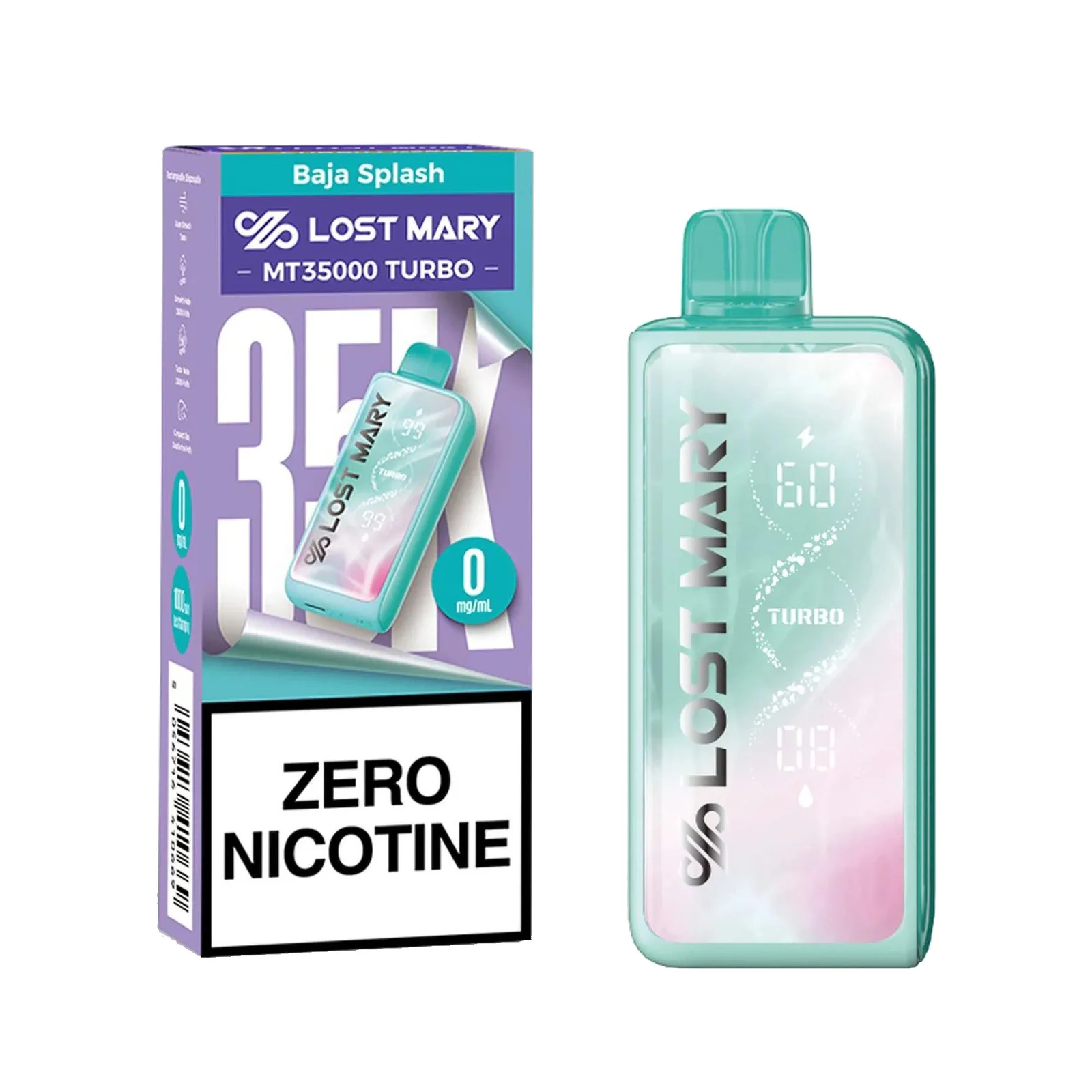 Lost Mary MT35K Turbo ZERO 0% Disposable Vape Device - 1PC
