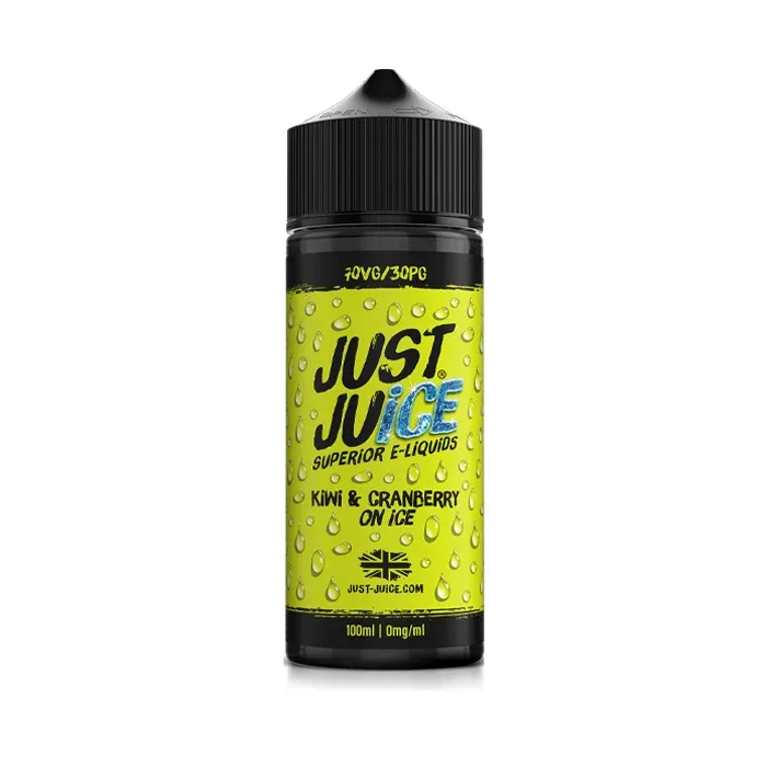 Kiwi & Cranberry on Ice 100ml Shortfill E-Liquid by Just Juice