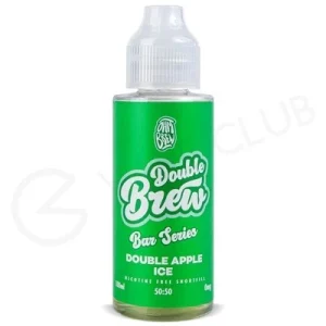 Double Apple Ice Shortfill E-Liquid by Double Brew Bar Series 100ml
