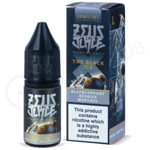 The Black Ice Nic Salt E-Liquid by Zeus Juice