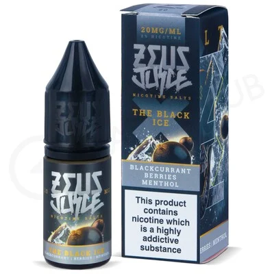 The Black Ice Nic Salt E-Liquid by Zeus Juice