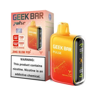 GEEK BAR PULSE 5% NIC 15000 PUFFS VAPE (OMG BLOW POP)