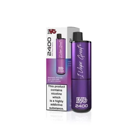 IVG 2400 Disposable Vape - Blue Razz Cherry