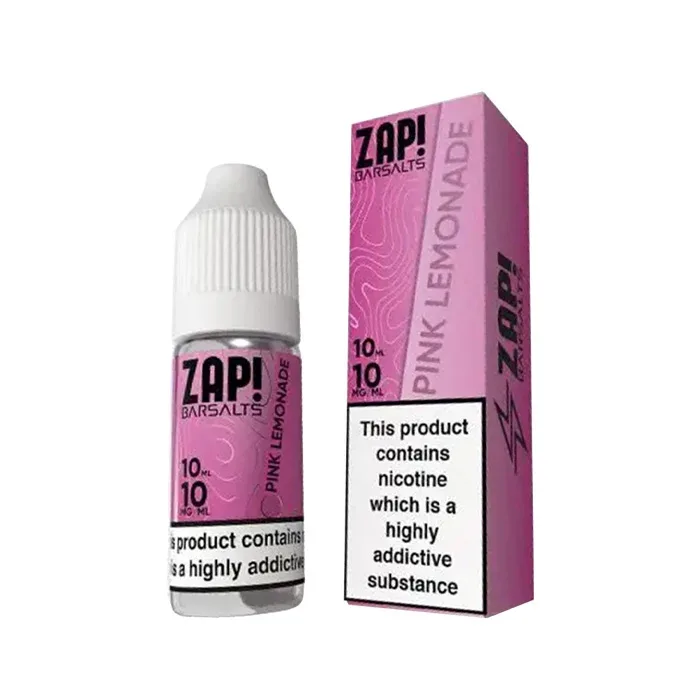 Pink Lemonade 10ml Nic Salt E-Liquid by Zap! Bar Salts