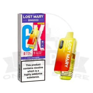 Pink Lemonade Lost Mary BM6000 Prefilled Pod Vape Kit | Must Try