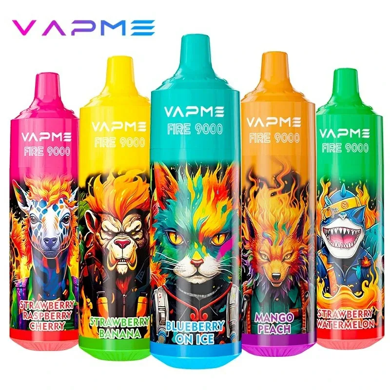 VAPME FIRE 9000 Puffs Bulk Buy Rechargeable Disposable Vapes Wholesale