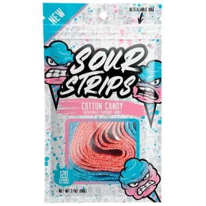 Sour Strips Cotton Candy