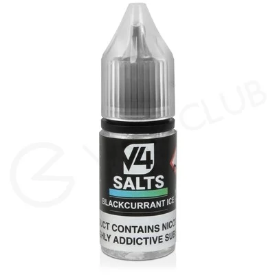 Blackcurrant Ice Nic Salt E-Liquid by V4 VAPOUR
