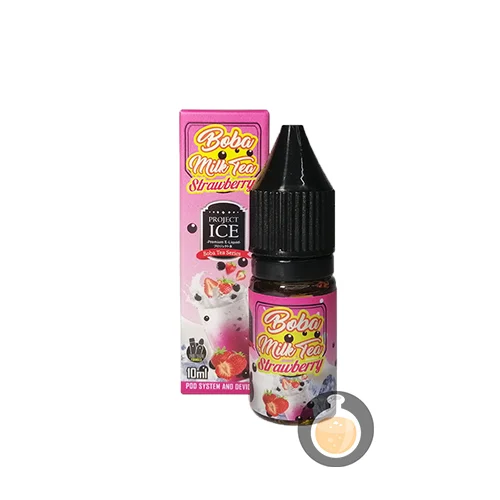 Project Ice Boba Tea Series – Boba Milk Tea Strawberry Salt Nic