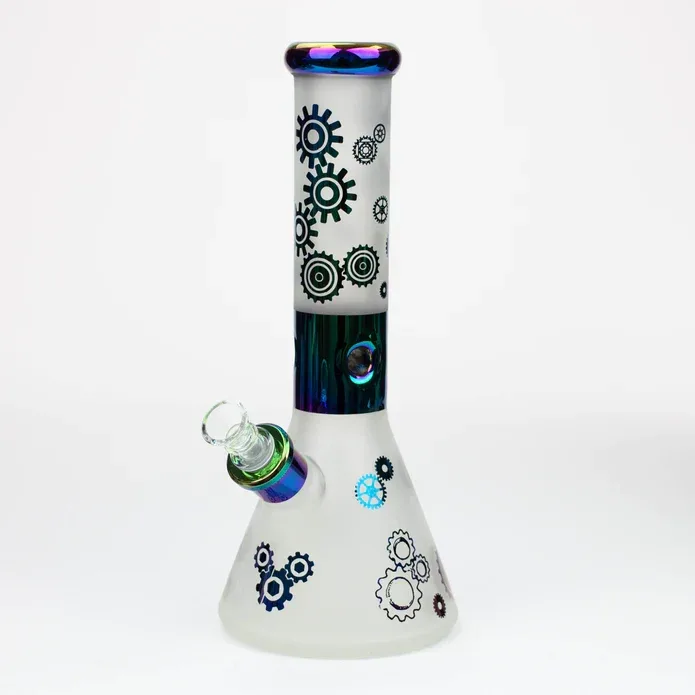 PHOENIX STAR - 12.5" Sandblast & Electroplated Glass Bong - Image 2