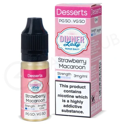 Strawberry Macaroon E-Liquid by Dinner Lady 50/50