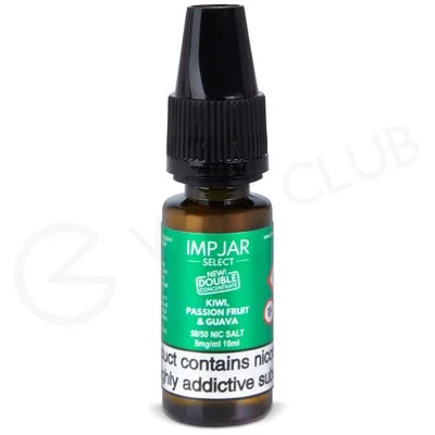 Kiwi Passion Fruit & Guava Nic Salt E-Liquid by Imp Jar Select