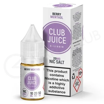 Berry Menthol Nic Salt E-Liquid by Club Juice