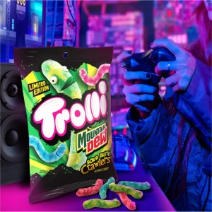 Trolli mountain dew sour bite crawlers 120g