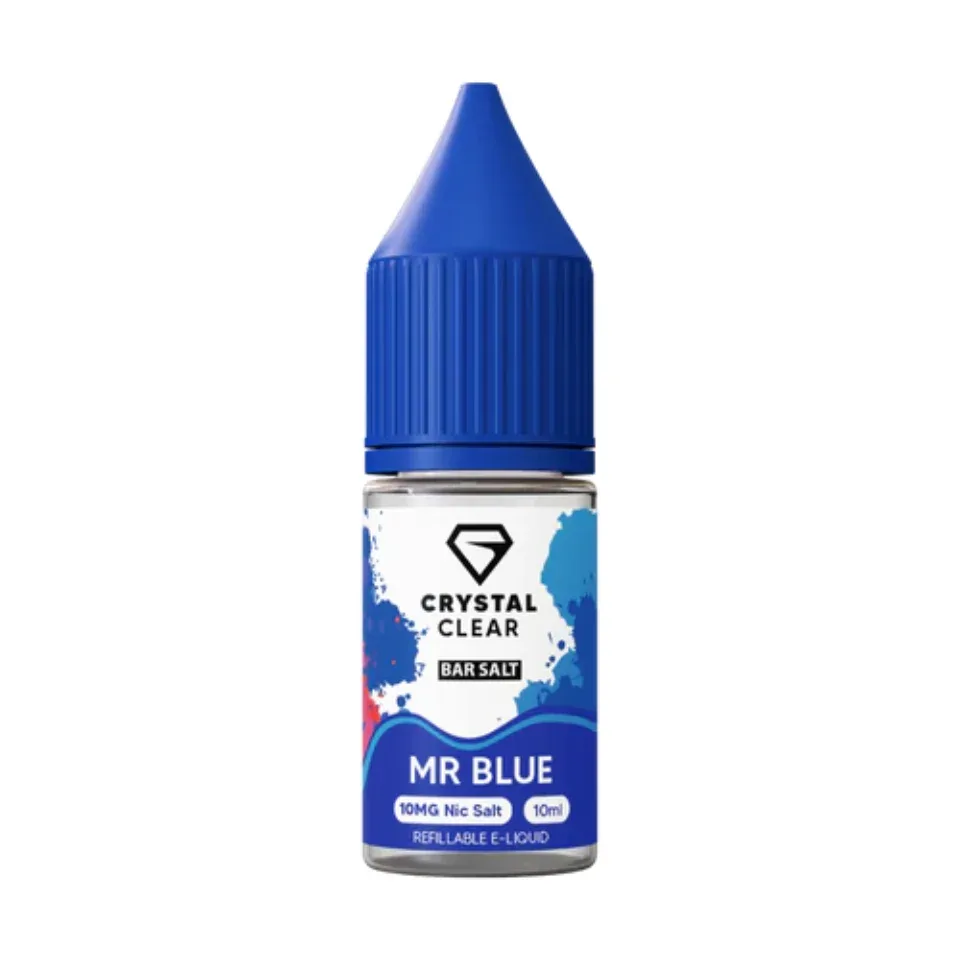 Crystal Clear Nic Salt Eliquid 10ml - Mr Blue