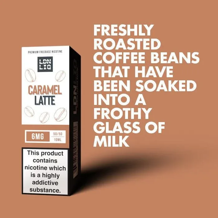 LDN LIQ Caramel Latte - 10ml E-Liquid - Image 2