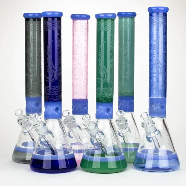 Genie 17" Sandblasted Artwork Bong